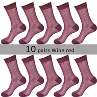 Veridical 10 PairsLot Large Size Summer Socks Mens Nylon Thin Breathable Men Silk Socks Business Wor