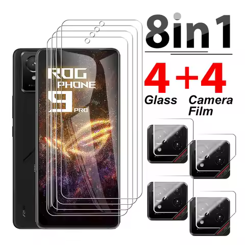 8in1 For Asus ROG Phone 9/9 Pro/8/8 Pro/7 Ultimate/6 Pro Protective Glass Phone9Pro ROGPhone9 9Pro 9