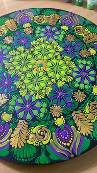 綻放之森 手繪曼陀羅 能量藝術 開運 禮物 五行 療癒開運 掛畫