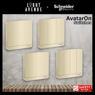 Schneider Electric AvatarOn Switch (Wine Gold) 1Gang to 4Gang 1Gang to 4Gang / 1Way or 2Way Switches
