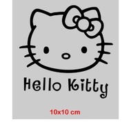 Car Stickers, Motorcycle Stickers, Helmet, Glass, etc. Hello Kitty Black