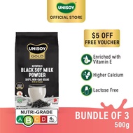 Bundle 3  UNISOY Nutritious Black Soy Milk Powder 500g