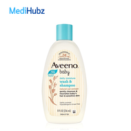 Aveeno Baby Wash &amp; Shampoo อาวีโน่ ครีมอาบน้ำ และ แชมพู สำหรับเด็กทารก ขนาด 236 ml 17414