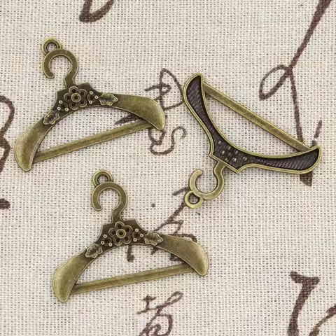 8pcs Charms Clothes Stand Hanger 37x29mm Antique Making Pendant fit,Vintage Tibetan Bronze,DIY Handm