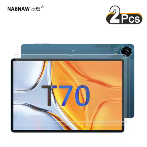 2 Pieces Clear Hard Film HD Screen Protector Scratch Proof Tempered Glass For Teclast T70 14-inch T7