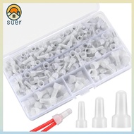 SUERHD 250 Pcs Closed End Wire Connector, AWG Gauge Wire 22-16 Crimp Terminal, Electrical Wire 16-14