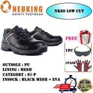 NEUKING NK80 BLACK Colour LOW-CUT Safety Shoe Safety Boots LOW CUT Safety Shoes FREE 1PC eyewear and