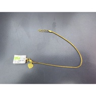 Emas 375 rantai tangan belut