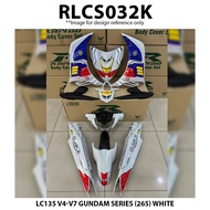 Cover Set LC135 V4-V7 Rapido Gundam Series (265) White Color LC V4 V5 V6 V7 Accessories Motor LC135 