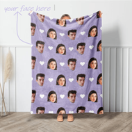 1pc Customized Face Towel Blanket, 2pcs Face Towel Blanket, Choose Your Favorite Pattern, Soft And C