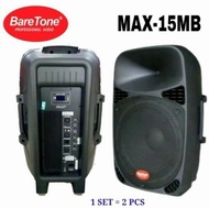 Paket Sound System Bluetooth outdoor indoor Baretone 15 inch set mic wireless Shure