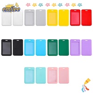 EMILEE Credit Card Holders, Plastic Business Card Holder, Cute Bus Card Cover  Women Men