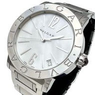 BVLGARI/ BVLGARI BVLGARI BBL33S 不鏽鋼自動腕錶，白色貝殼錶盤，女士