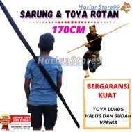 [LENGTH 170] RATTAN STICK SILAT TOYA/ WUSHU/ MARTIAL ARTS/ PENCAK SILAT TOYA/ - RATTAN TOYA