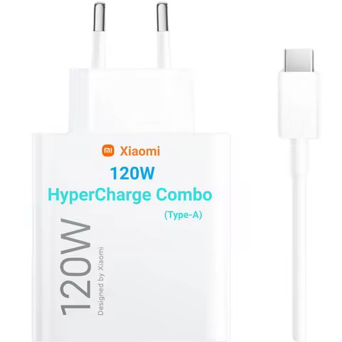 Xiaomi 120W Hypercharge Combo (Usb-A) | Pd Fast Charging, 10 Protections, Compact Design for Travel