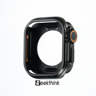 GEEKTHINK Zinc Alloy Metal Case+PC Back Cover for iWatch Series 10 46mm 42mm Change To Ultra 49mm fo