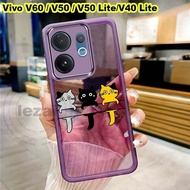 Casing Vivo V60 5G V50 Lite V40 Lite V40 Pro 5G Casing Soft Shockproof Carton Clear Back Cover