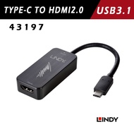 LINDY Lindi Active USB3.1 TYPE-C TO HDMI2.0 Adapter 43197