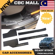 Perodua Aruz Side Door Step Plate (CARBON / CHROME)