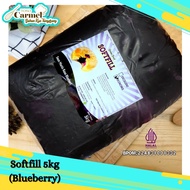 SOFTFIL Selai Blueberi Murah 5kg - Selai Buah Ekonomis Selai kiloan Murah Selai Martabak Selai Roti