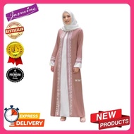 Promo Baju Gamis Wanita Syari Muslim Abaya Turki Bordir Zephy Modern