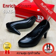 🚚ส่งเร็ว🚛ส่งด่วน👟สินค้าใหม่✨รองเท้าคัชชูหญิง (นักศึกษา) Enrich Piners รุ่น 63K54 ส้นสูง 3.5 นิ้ว สวม