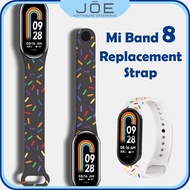 (Ship From Malaysia)Mi Band 8 Rainbow Silicone Strap for Xiaomi Mi Band 8 Quick Release Soft Wristba