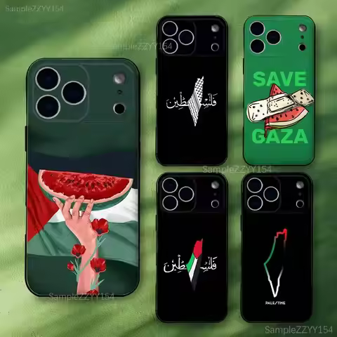 EmbroidereS-Palestin-es Phone Case For iPhone 17,16,15,14,13,12,Pro,Max,Plus,E,SE4,Air,Mini Black So