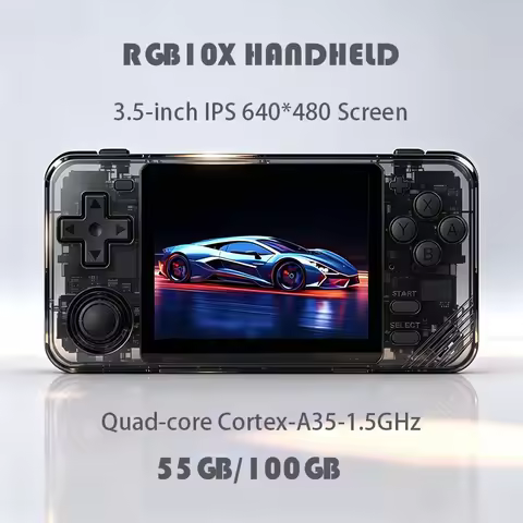 RGB10X 100GB Games Retro Portable Video Handheld Game Console 3.5 Inch 640*480 IPS Screen RK3326 Ope
