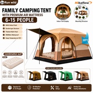 Camel Large Khemah Unta Camping Tent Besar 6-15 Person Family Tent Outdoor Waterproof Double Layer