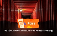 Vé JR West Pass Khu vực Kansai Mở rộng