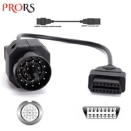 For BMW 20Pin OBD OBDII Adapter To OBD2 16PIN Female Connector E36 E39 X5 Z3 Suitable for BMW 20 Pin