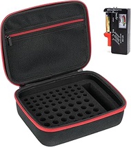 Battery Organizer Storage Case with Tester, Hardshell Portable Checker Carrying Case Holds Batteries
