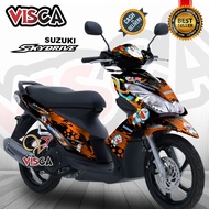 Decal Skydrive 125 Full Body Stiker Skydrive 125 Full Body Striping Skydrive 125 DORAEMON