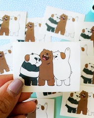 💖SPECIAL💖 We Bare Bears Hugs Scrapbook / Planner Stickers #292