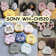 READY STOCK! For SONY WH-CH520 Headphone Case Cartoon Innovative PatternHeadset Earpads Storage Bag Casing Box