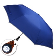 24H Delivery [Life+] LED Aurora Safe Automatic Opening And Closing Umbrella _ Sapphire Blue Sun Fold