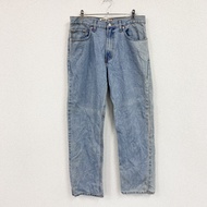 Levi's 505 牛仔褲，拉鍊門襟，靛藍色，W34 碼，古著。