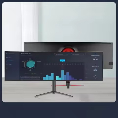 5K hairtail screen monitor ultra-wide curved NANO-IPS-LG screen desktop office stock trading game li