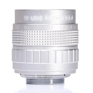 Silver Fujian 50mm F1.4 Cctv Tv Camera Lens C-N1 Mount Ring For Nikon1 Mirroless Camera J1/j2/j3/j4/j5