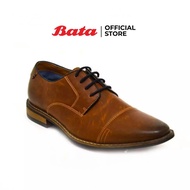 Bata MEN'S Formal รองเท้าลำลอง รองเท้าหนัง แบบเชือก สีน้ำตาล รหัส 8214550