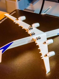 3D printed Airbus A340-600 assembly model, completed model parts