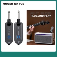 MOOER P05 AP-05 Air P05 2.4G อากาศ2.4G ชุดเครื่องรับส่งสัญญาณกีตาร์ไร้สายกีตาร์ไร้สายชาร์จได้กีตาร์ร