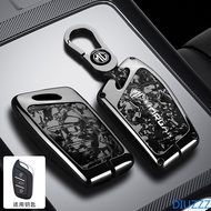 Zinc Alloy +Leather Key Protective Case For mg car remote key case for MG4/MG5/MG HS/MG VS/MG ES key