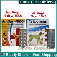 En-Dex 4000/8000 (10 tablet) exp 2027 HeartwormMangetickflea Control (cat & dog)