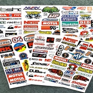 Small Beam Parts Various Types Locomotive Reflective Brand Stickers Waterproof arai Helmets Japanese