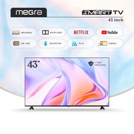 Megra TV 43 Inch Smart TV Bezel-less TV Netflix Certified Digital TV FHD Smart Television LED TV 43 
