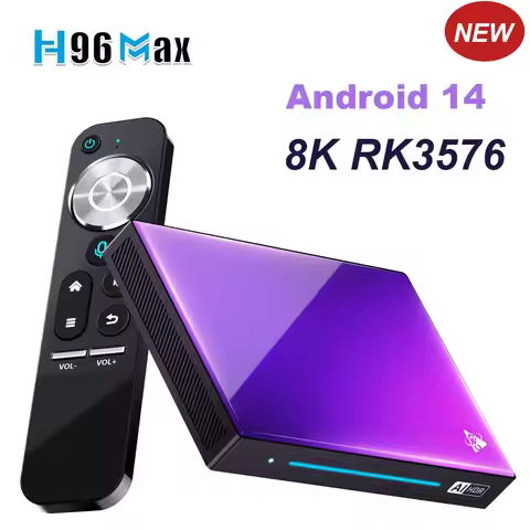 H96 MAX M9 TV Box Android 14 RK3576 8GB 64GB 1000M DDR4 USB3.0 Wifi 6 BT5.4 8K Set Top Box AV1 Media
