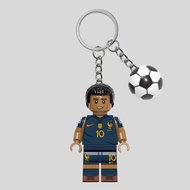 GANTUNGAN Kylian Mbappe LEGO Keychain | LEGO Kylian Mbappe Keychain | Soccer Series