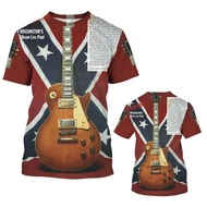 kaos 3d 02 gitar full printing / kaos jersey gita full gambar